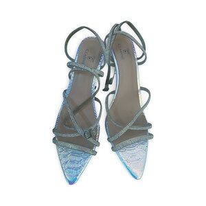 CLASSHÉ Iridescent Strappy Heels (Size 7.5)
